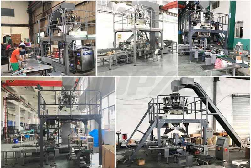 weighing and packaging machine